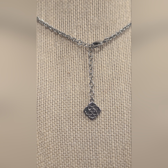 Kendra Scott Silver Necklace with Geometric Accents Nemera - Picture 5 of 8